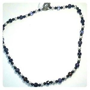 Purple and Silver necklace